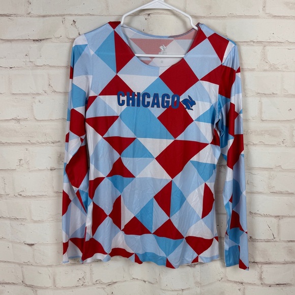 Rabbit Tops - Rabbit Chicago Marathon Athletic Running Shirt Women's Medium EUC!!!!